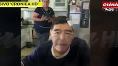 El último vídeo de Maradona: "Estoy abollado pero todo bien"