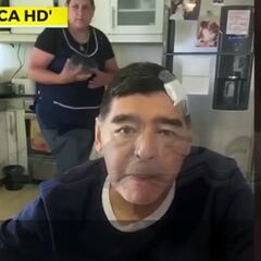 El último vídeo de Maradona: "Estoy abollado pero todo bien"