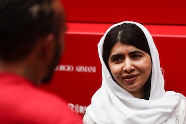 Malala Yousafzai, activista pakistaní residente en el Reino Unido desde el atentado sufrido el 9 de octubre de 2012 con 15 años. Recibió el Premio Nobel de la Paz en 2014 a los 17 años.