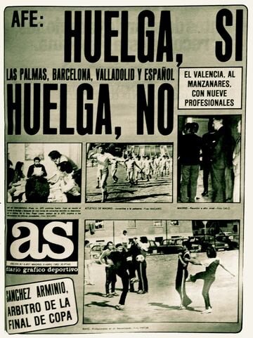 Dos jornadas afectadas por la huelga de futbolistas profesionales: en la 32ª jornada de la temporada 1981-82 (disputada el 11 de abril de 1982) muchos jugadores secundaron la huelga y se negaron a jugar. Dos años más tarde (segunda jornada de la temporada 1984-85 disputada el 9 de septiembre de 1984) hubo una nueva huelga que, en esta ocasión, si fue secundada por todos los jugadores profesionales. En ambos casos los clubes afectados tuvieron que alinear a jugadores juveniles para no perder los puntos en juego por incomparecencia.