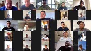 James, Falcao, Queiroz... Selección Colombia en trabajo virtual