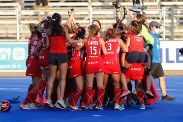 Tras derrotar a Estados Unidos en semifinales de la Copa Panamericana, Chile clasificó por primera vez al mundial de hockey césped femenino. ¡Tremendas!