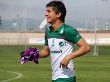 Sonriente Rivera ahora con el Santos Laguna, luego de un buen paso por Sporting Braga de Portugal.