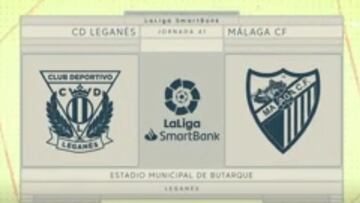 Resumen y gol del Leganés vs. Málaga de LaLiga SmartBank
