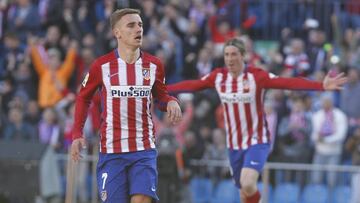 Griezmann, tras marcar ante el Rayo.