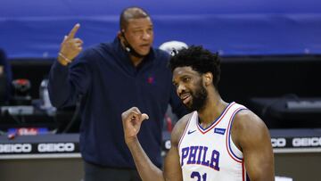 Ben Simmons, durante el partido de la NBA que ha enfrentado a Philadelphia Sixers y Charlotte Hornets