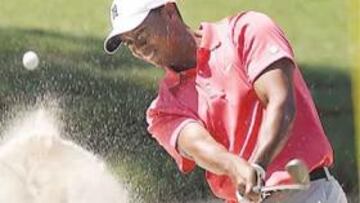 <b> AGUANTA. </b>Woods, el mejor jugador del mundo, firmó el par (70).
