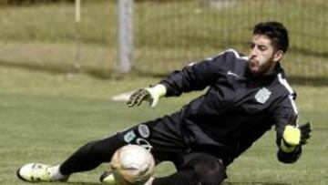Camilo Vargas, arquero que completa su segundo semestre en Atlético Nacional