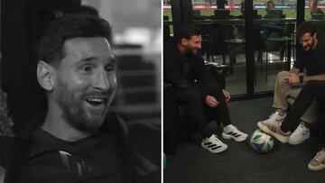Le tiran un caño a Messi antes de empezar una entrevista y su réplica es legendaria: recital de vaciles en 15″