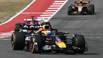 Max Verstappen (Red Bull RB21). Austin, Estados Unidos. F1 2025.