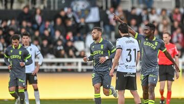 Momento del gol de Bassinga.