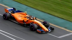 Stoffel Vandoorne con el McLaren en Australia. 