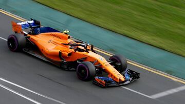 Stoffel Vandoorne con el McLaren en Australia.