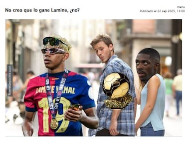 Los mejores memes del Balón de Oro 2025