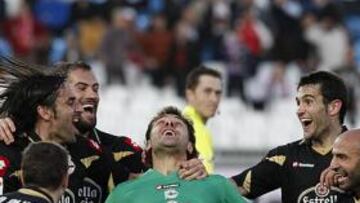 <b>EN LA BUENA SENDA. </b>El Deportivo, a pesar del duro calendario que ha tenido últimamente, lleva tres partidos sin perder y ha sumado cinco de los nueve puntos en juego.