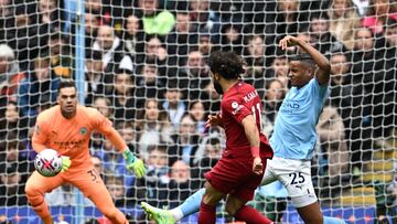 Salah scores against Manchester City