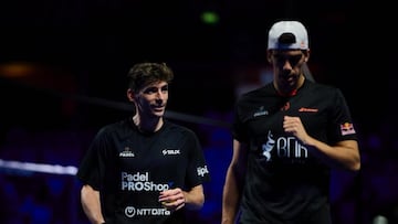 Stupaczuk y Lebrón en el partido de cuartos de final.