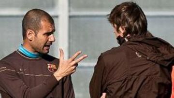 Pep Guardiola, entrenador del Barcelona, reveló hoy por primera vez sus cuentas de futuro para que su equipo se proclame campeón de Liga al recordar que con seis victorias más el Barça será matemáticamente ganador del campeonato.