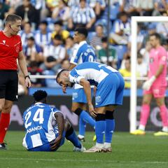 Bouldini, con una lesión en el aductor, baja ante el Cádiz