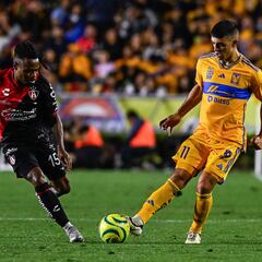 Tigres (1-1) Atlas: Resumen del partido y goles