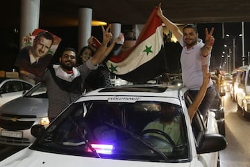 Las celebraciones en Siria por la clasificación al repechaje