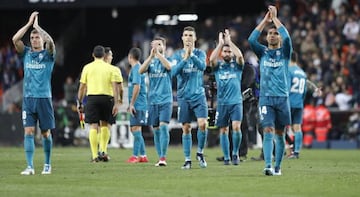 Real Madrid celebrate the win