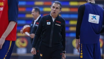 Sergio Scariolo en un entrenamiento.