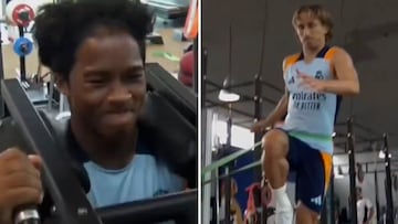 Real Madrid players push limits in intense gym workout