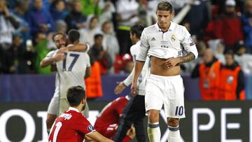 James en la final de la Supercopa de Europa