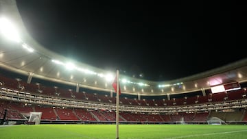 General View during the game Guadalajara vs America, corresponding to first leg match of Semifinals the Torneo Apertura 2023 of the Liga BBVA MX Femenil, at Akron Stadium, on November 16, 2023.
<br><br>
Vista General durante el partido Guadalajara vs America, correspondiente al partido de ida de Semifinales del Torneo Apertura 2023 de la Liga BBVA MX Femenil, en el Estadio Akron, el día 16 de noviembre de 2023.