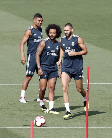 Casemiro, Benzema y Marcelo. 