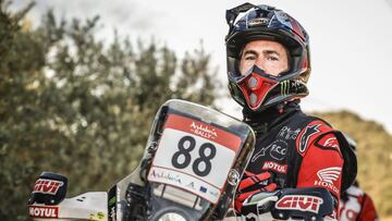 Joan Barreda con su Honda en Andaluc&iacute;a.