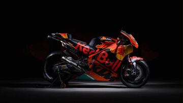 La KTM RC16 con la que Pol Espargar&oacute; y Bradley Smith competir&aacute;n este a&ntilde;o en MotoGP.