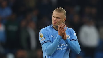 El delantero noruego alcanzó el centenar de anotaciones con los Citizens durante el domingo y aquí te explicamos cómo se reparten todas sus dianas.