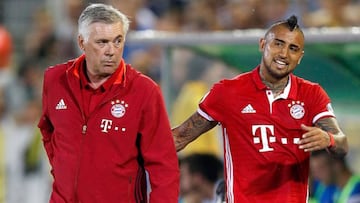 Vidal se queda sin técnico: Ancelotti deja el Bayern Munich