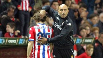 El entrenador del Sporting, Abelardo Fernández.