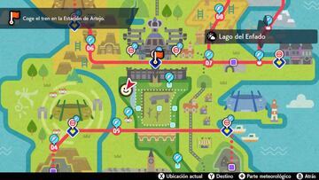 Mapa de nidos de incursiones Dinamax en Pokémon Espada y Escudo