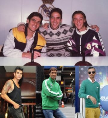 Álvaro Benito, Raúl y Guti.