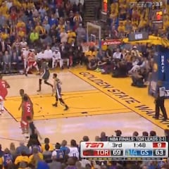 La jugada que resume cómo los Raptors están aniquilando a los Warriors y acarician el anillo