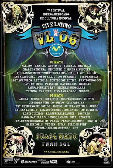 Cartel Séptima Edición Vive Latino