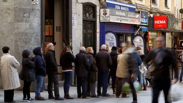 Las probabilidades de que te toque el Gordo de la Lotería de Navidad.