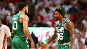 Smart y Horford vuelven a la rotación y los Celtics conquistan Miami de forma incontestable: 70 puntos en la primera mitad, festival de triples y 1-1.