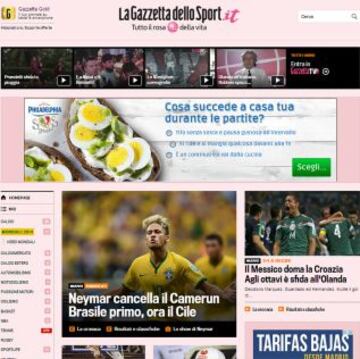 Portadas de la prensa extranjera