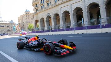 Checo Pérez clasifica segundo en el GP de Azerbaiyán