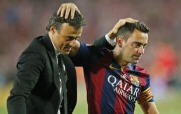 Luis Enrique y Xavi.