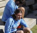 Filipe Luis se retira del entreno tras un golpe con un compañero