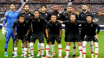 Once del Granada en Old Trafford.