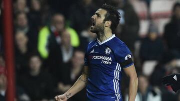 El centrocampista del Chelsea, Cesc F&agrave;bregas.