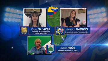 Una colombiana entre las 3 únicas presidentas del fútbol sudamericano