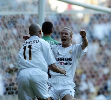 Cuando tan solo se habían disputado 2 minutos de partido, David Beckham inauguró el marcador del partido tras rematar un pase de Ronaldo. De esta manera, el Real Madrid inició la temporada con victoria, ya que este partido terminó con victoria de los blancos por 2 goles a 1 frente al Betis.